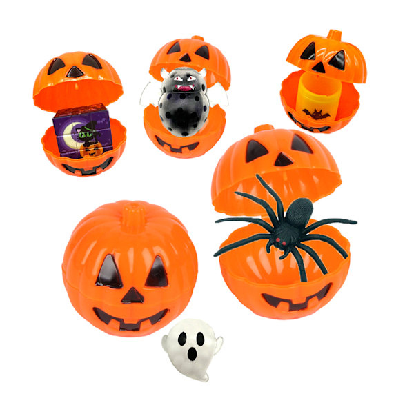 5 Pak Halloween Græskar Slikæsker 5pcs