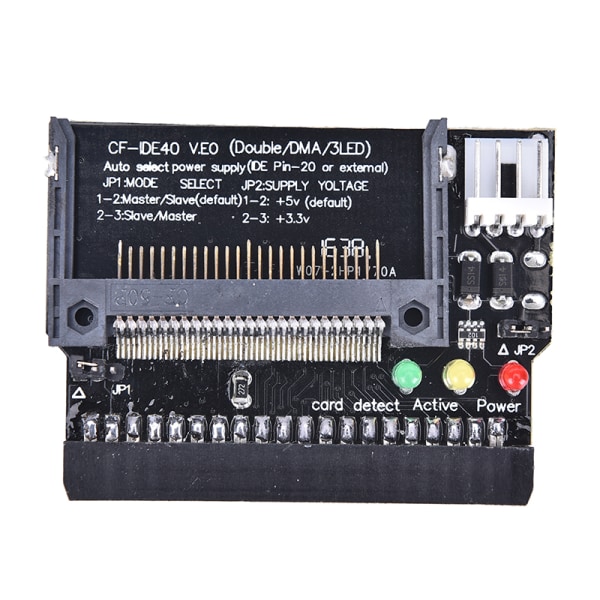 Compact Flash CF til 3,5 hun 40-pin IDE-startbar adapter konv Black onesize
