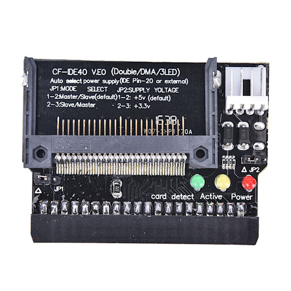 Compact Flash CF til 3,5 kvinnelig 40-pinners IDE-oppstartbar adapter konv Black onesize