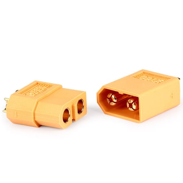 20st 10 par XT60 hane kula kontakter Pluggar för RC Orange 20pcs