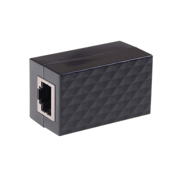 RJ-45 Lightning Arrester Adapter Ethernet Surge Protector Nätv Black onesize