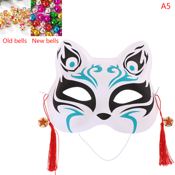 1 Stk Anime Rævemasker Half Face Cat Mask Maskerade Festival Del Color A5