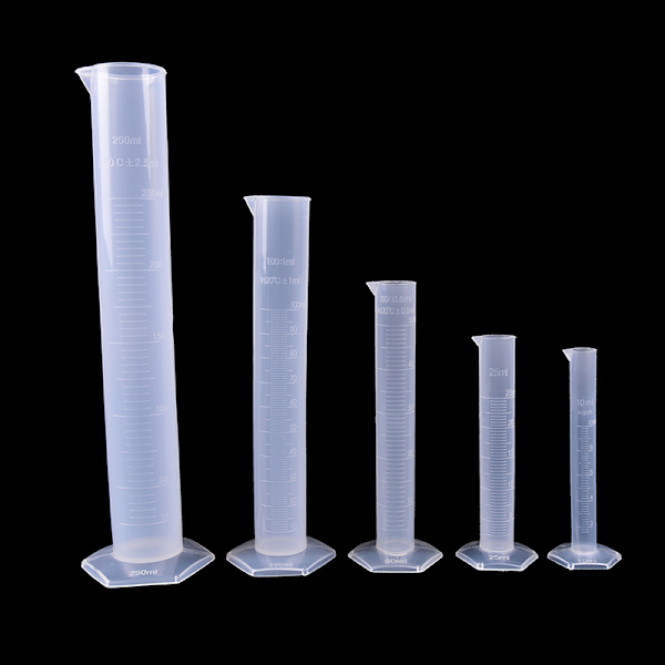 10/25/50/100/250ML Plast Mätcylinder Laboratorietest G 50mL