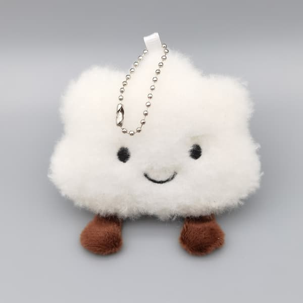 e Plysch Cloud Keyring Kawaii Pendant Car Key Chain Pendant Plus 1pc