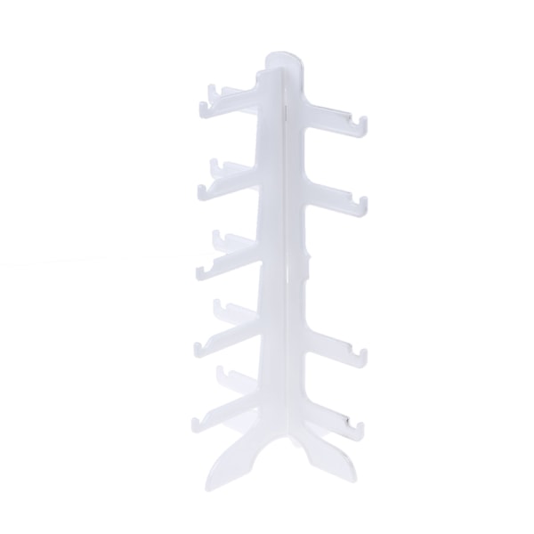 5 Layers Briller Briller Solbriller Show Stand Holder Stel White one size