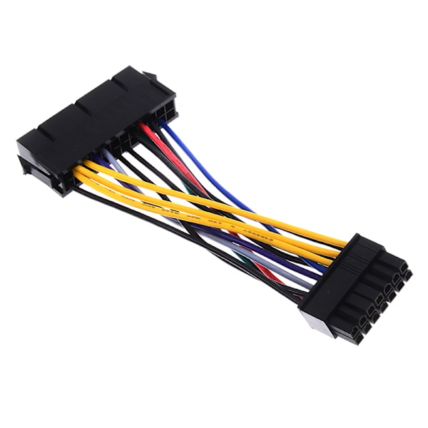 24Pin 24P–14Pin ATX- power johdon sovitinkaapeli ibm:lle Black one size