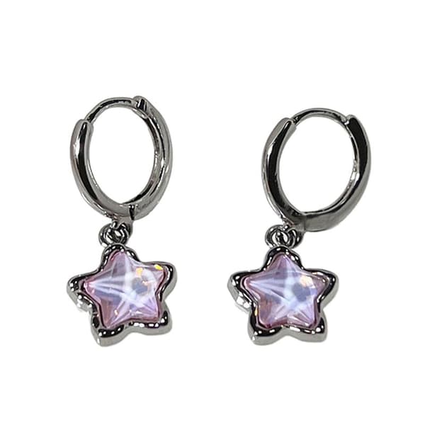 Gotisk e Dream Fairy Moonlight Stone Star Anheng Øredobber OneSize
