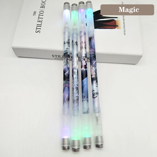 Spinning Pen Roterende Gaming Ballpoint Luminous Pen for Beginne Multicolor Magic