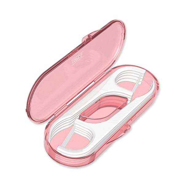 10-pack förpackad tandtråd bärbar förpackning engångs superfint Pink