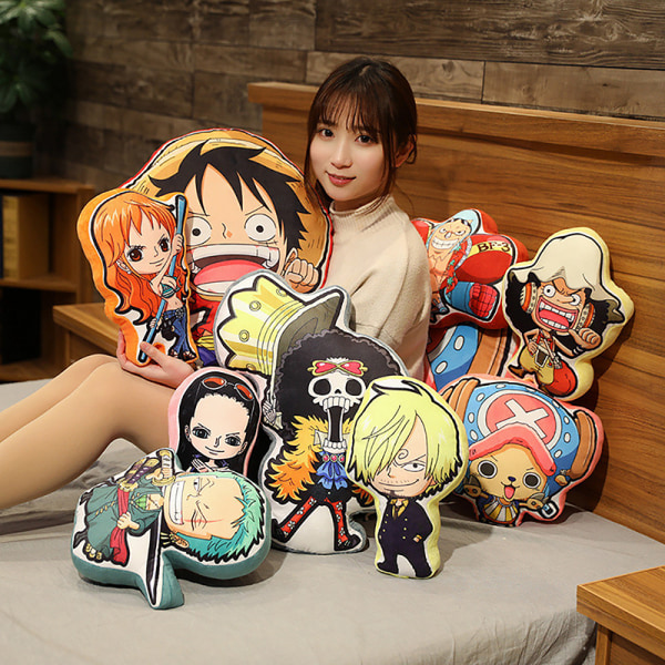 One Piece Kawaii Pillow Doll Luffy Zoro Sanji för Usopp Anime S A one size