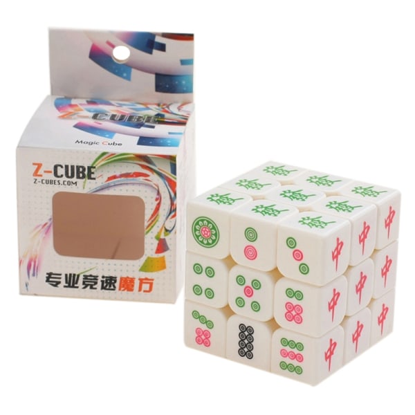 5,6 cm Mahjong Speed Magic Cube Puslespil Luminous Rotation Cubos M A1 A1