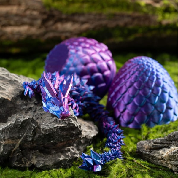 Roterbar og poserbar 3D-leddet ædelsten Dragon Toys Fidget 01 one size