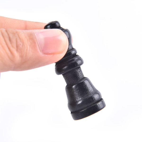 32st träschackstycken kompletta schackmän International Word black 2in