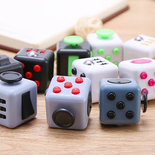 Ralix Fidget Cube Toy Relief Focus Attention Work Puzzle Gray onesize