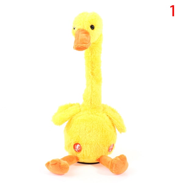 Dancing Duck Elektronisk plysjleker Gjenta Talking Sing Record V 1 one size