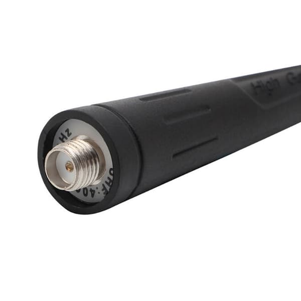 sort high gain sma hun-antenne til baofeng 888s walkie talk Black one size