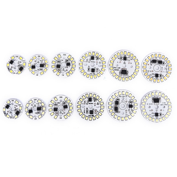 LED-lampa Patch Lamp SMD Plate Circular Module Light Source Plat 3000K 12w warm white