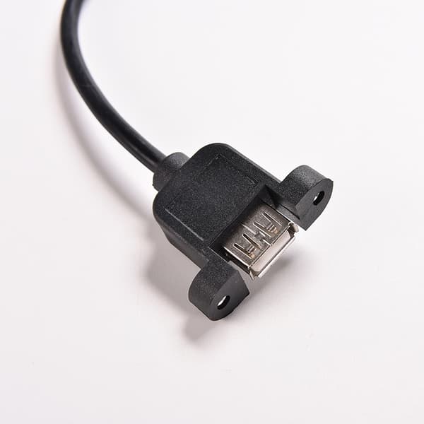 1,64 FT USB 2.0 hann til hun forlengelse panelmontert forlengelse Black 30cm
