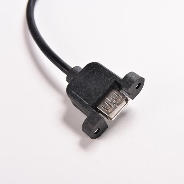 1,64 FT USB 2.0 uros-naaras jatkopaneelin kiinnitysjatke Black 30cm