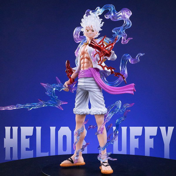 Anime One Piece Luffy Figurine 21cm Nika Sun God Action Figuurit One size One size