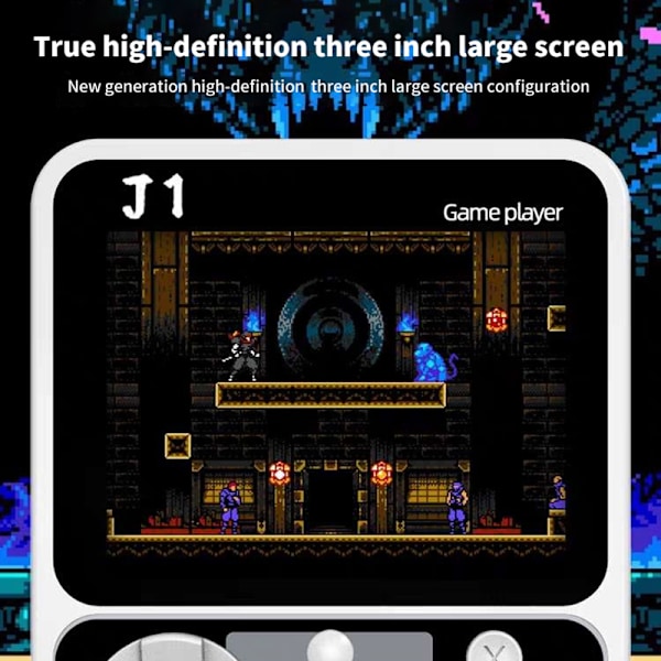 3-tums inbyggd 500-spel Retro Portable Mini Handheld Video G A1 one size