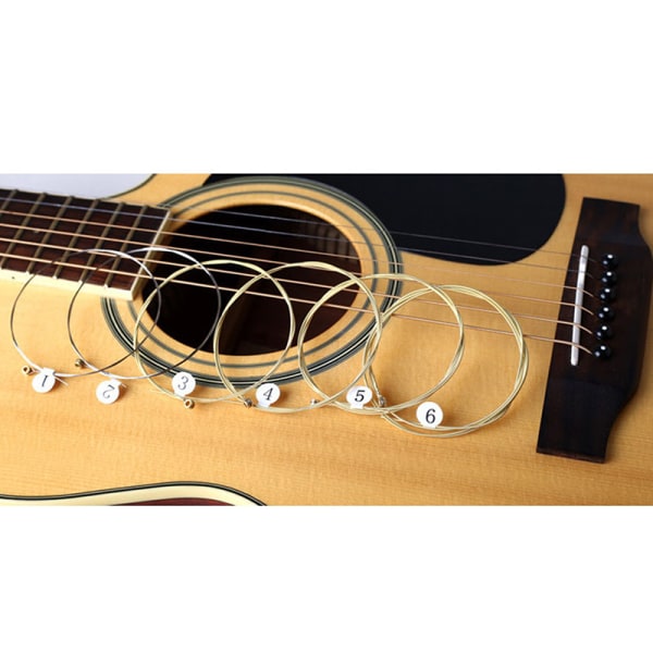 1 Set 6 kpl Practice Nickel Plated Steel Guitar String For Acou