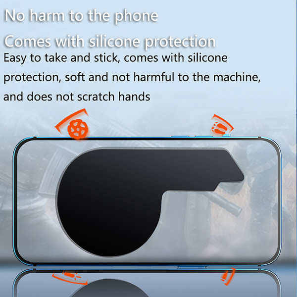 Telefon Kølerplade Ultratynd Radiator Sticker Heat Sink Extend Black one size