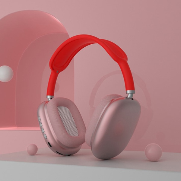 Uusi P9-Max TWS Bluetooth -kuuloke langattomat päähän kiinnitettävä kuuloke red Onesize