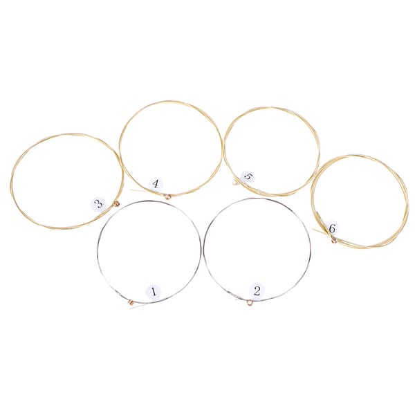 1 Set 6 kpl Practice Nickel Plated Steel Guitar String For Acou