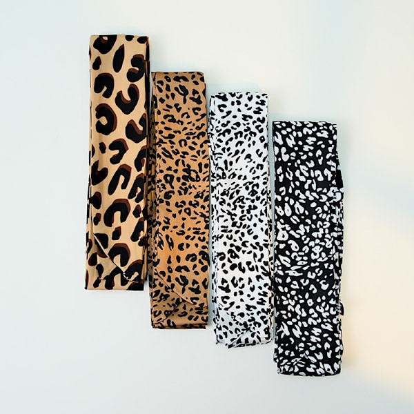 Dam Scarf Mjuk Leopardmönstrad Vintage Chiffon Wrap Haraj Leopard