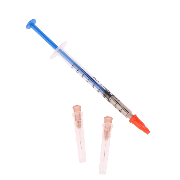 1 Stk 0,4MM Ledende Klæbende Sølv Paint Pen Med 2 s Reparation Blue 1