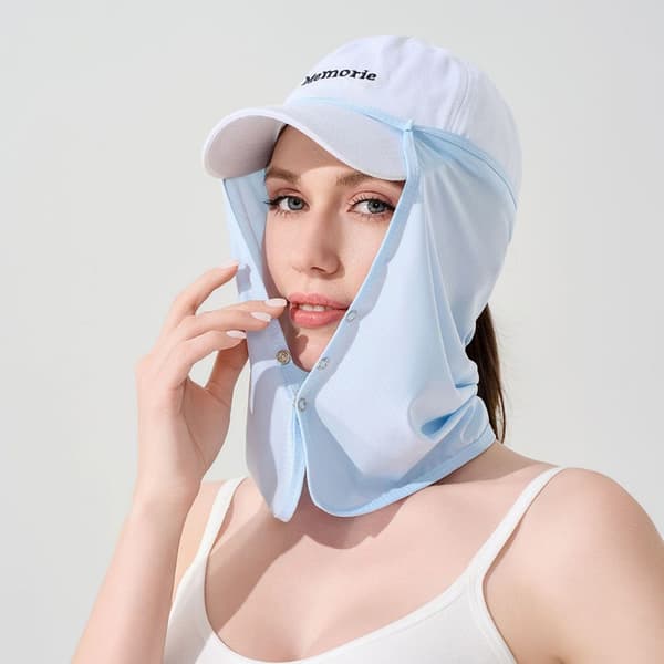 UV-skyddande kepsmask silkeshalsduk utomhus nackslöja mask E