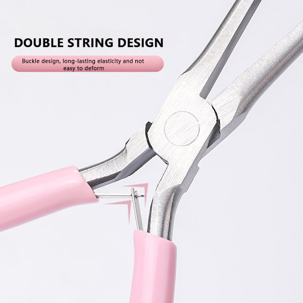 Remover Nail Shaping Clip Crystal Nail Erikoismuotoiset pinsetit Pink onesize