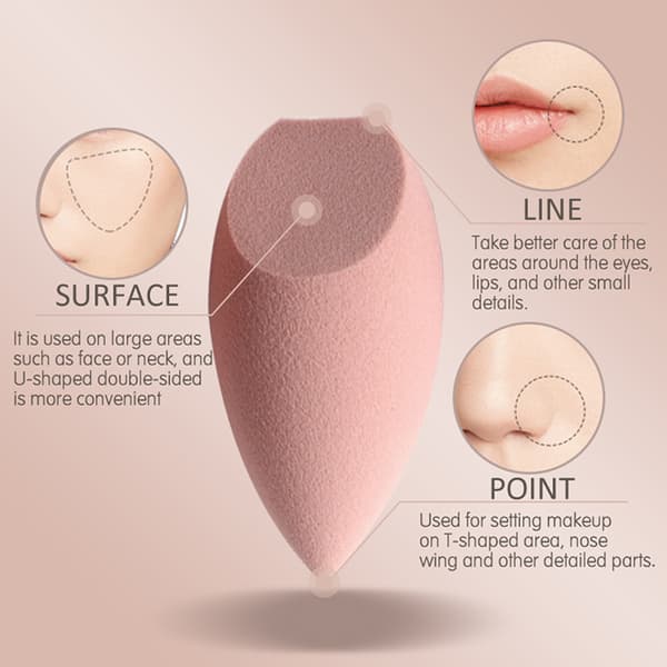 Makeup Svamp Makeup Puff Foundation Blender Svamp Makeup Æg Black