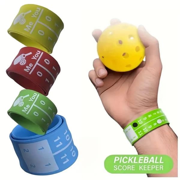 4 stk. Pickleball Scorekeeper Armbånd Quick-Score Playback Des 4pcs