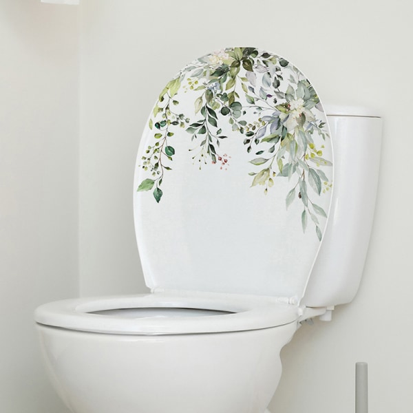 Vihreät lehdet Seinätarra Kylpyhuone WC-sisustus Olohuone Ca Green one size