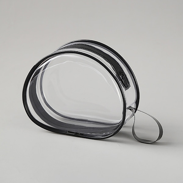 PVC Transparent Bröstlapp Förvaringsväska Dockförvaring Utomhus Du Black Waterproof