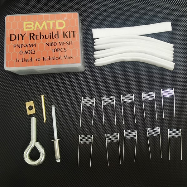 DIY genopbygget sæt erstatning 10 stk NI80 mesh spole + 10 stk flad C For PNP-VM4