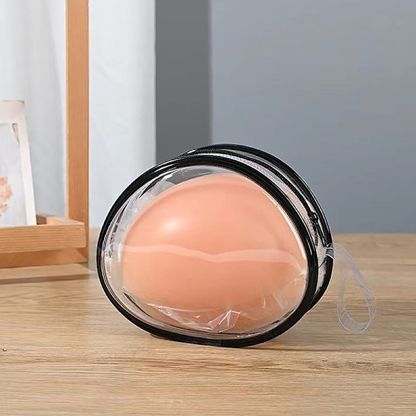 PVC Transparent Bröstlapp Förvaringsväska Dockförvaring Utomhus Du Black Waterproof