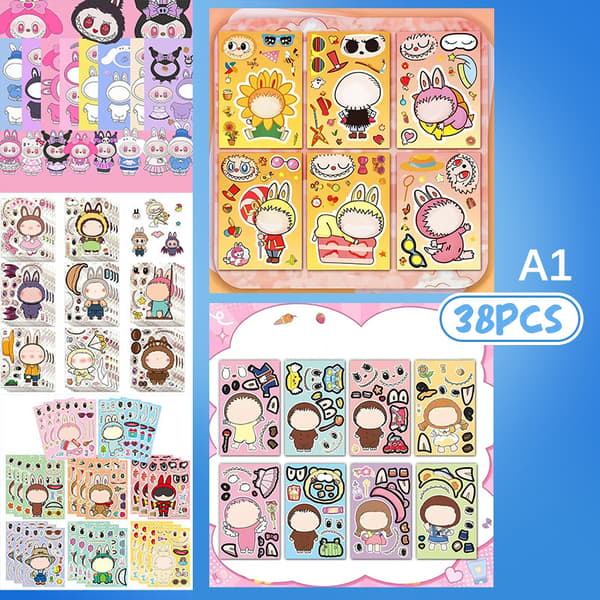 6-38 st e Labu Utsmyckningsdekaler DIY Handkonto Scrapbook Dekaler A1