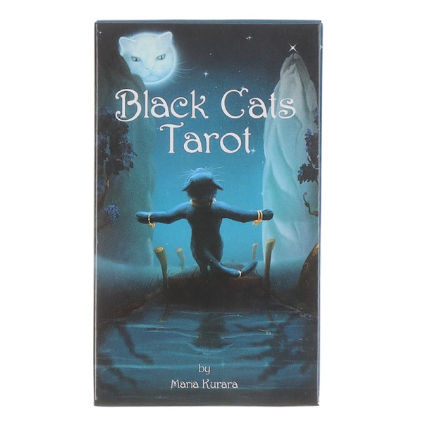 Mustat kissat Tarot-kortit Oracle Card Tarot-perhejuhlat Board Gam Multicolor one size