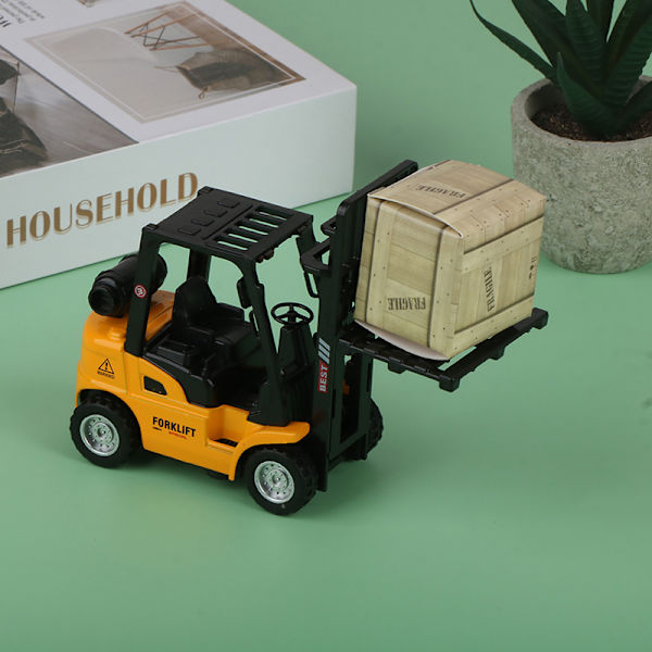Legerade fordonskonstruktion Gaffeltruck Friktionsleksak Lastpall I Orange one size