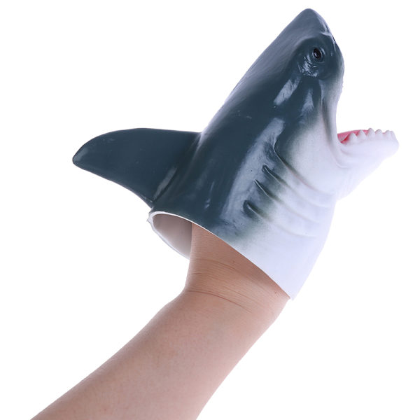 Shark Arm Glove Hånddukkelegetøj Blødt gummi Shark Glove Interac Black One Size