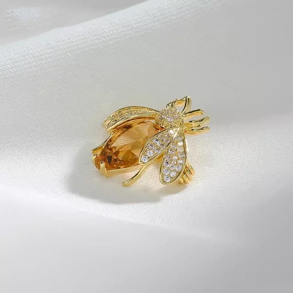 Mote Rhinestone Bieformede Brosjer For Dameklær Kåpe 1pc