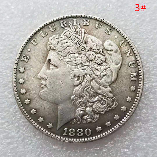 1 st 1878-1887 USA Morgan Silver Dollar $1 Minnesmynt C 3 One size