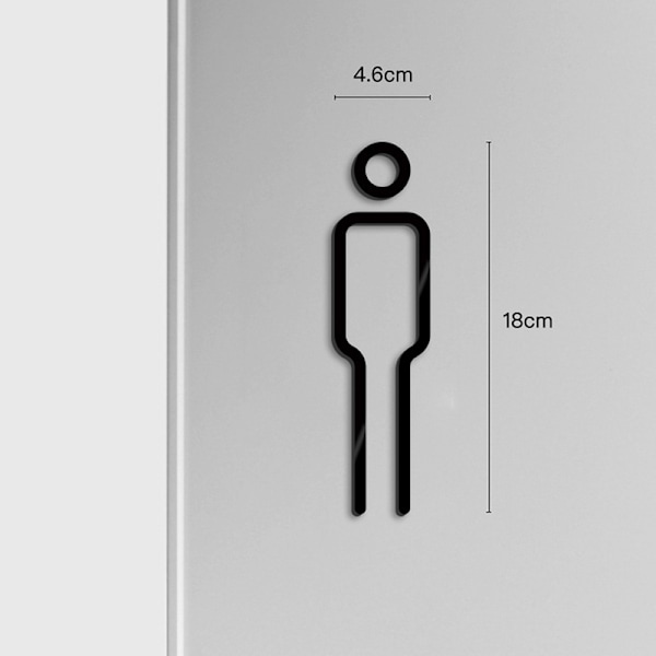 WC-kylttilevy rintaliivit Pesuhuoneen oven seinätarra Wc Hol Gold 2Pcs