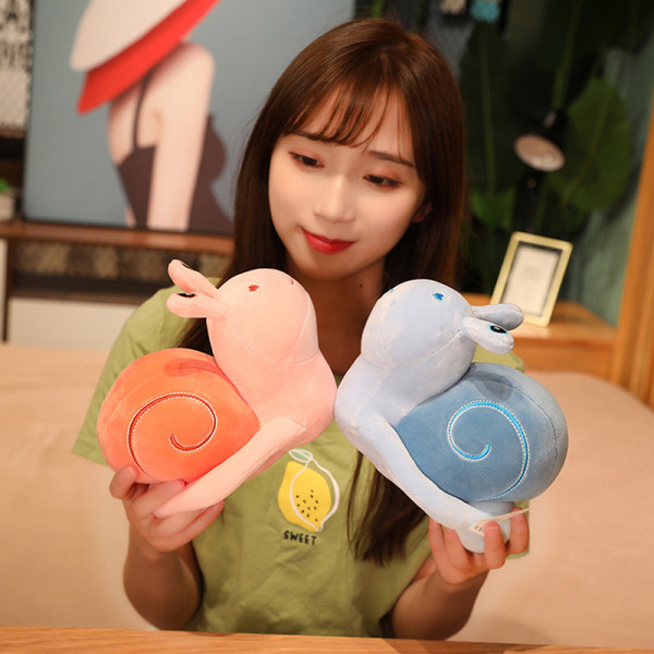 Snegle Plyslegetøj Dyrepude Fyldt Blød Kawaii Snegledukke Blue one size
