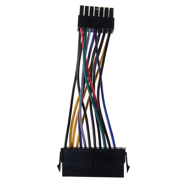 24Pin 24P–14Pin ATX- power johdon sovitinkaapeli ibm:lle Black one size
