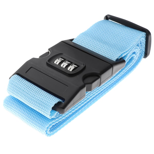 1 kpl matkatavaralaukku, turvallinen lukko, kestävä nylon S Blue One Size