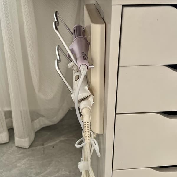 Väggmonterad förvaringsställ för hårtork locktångshållare badrum 1PC
